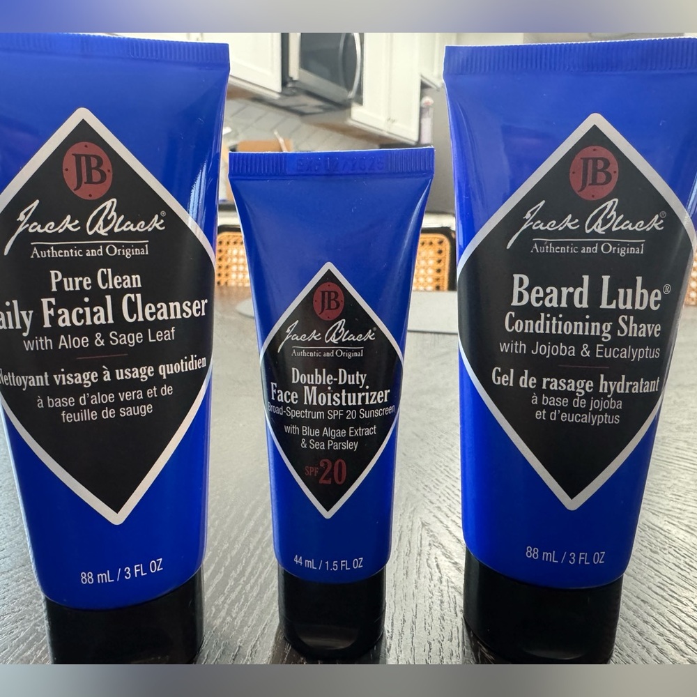 Jack Black facial cleaner - face moisturizer- beard lube
